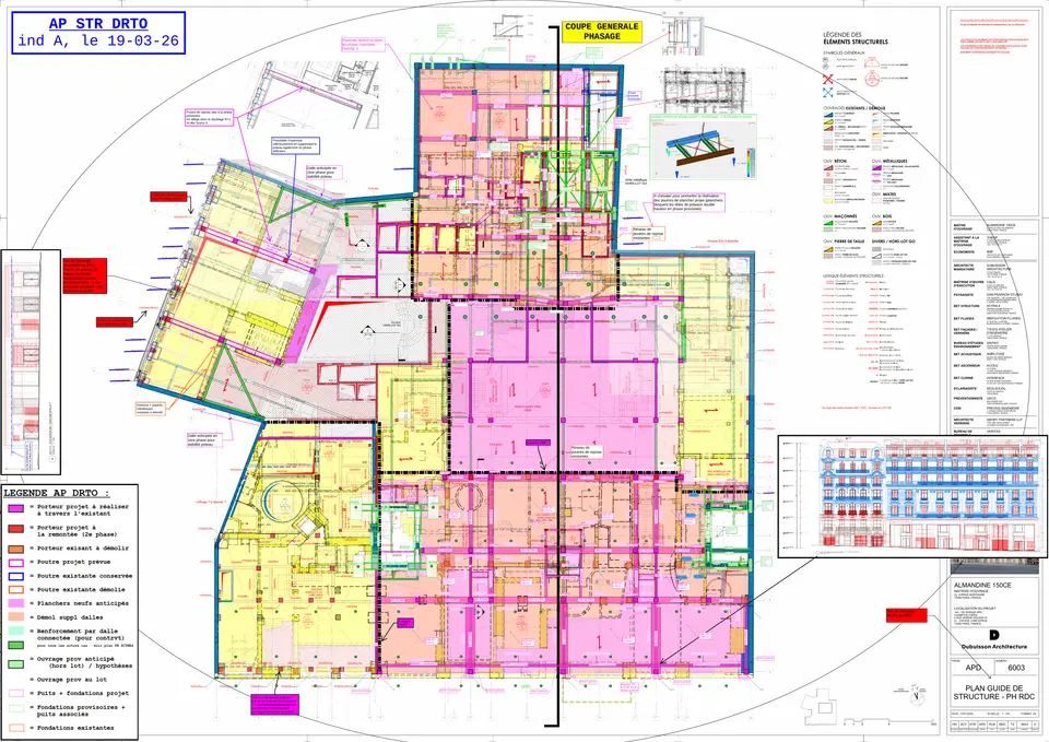 Plan guide de structure — PH RDC (phasage AP DRTO)